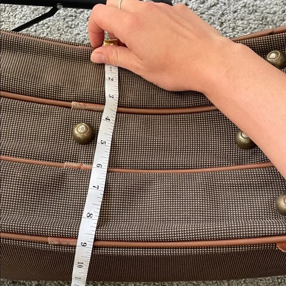 Coach TRAVELWEAVE Duffel 0565 Made in USA 1995 Leather Trim, Brass Hardware YKK - Picture 16 of 16